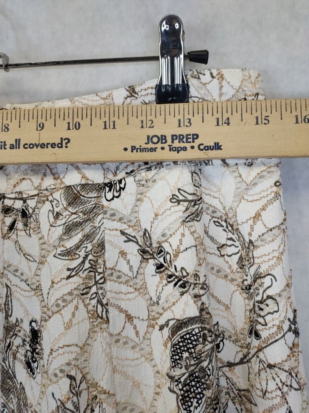 Linea Domani Full Midi Skirt Women 6 Floral Embroidered Cottagecore Coastal Boho - Picture 13 of 13